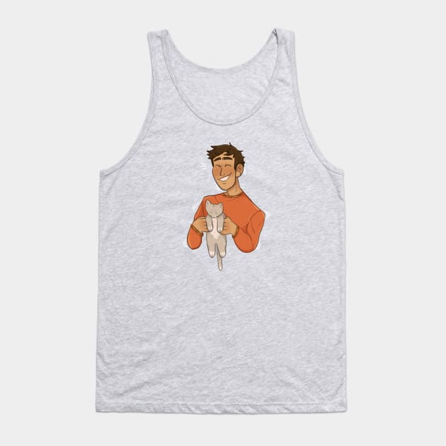 daichi and his cat! Tank Top by kaya :}